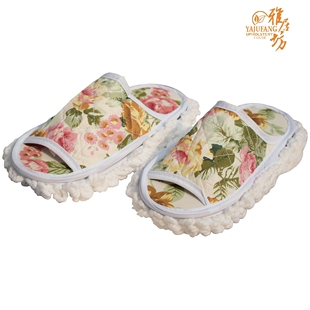 Agile workshops home lazy slippers slippers slippers with removable and washable cleaning wipe shoes summer