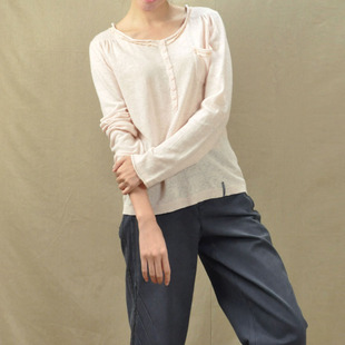 【小小de魔法猫】<em>MUJI</em>无印良品 全<em>亚麻</em>针织短