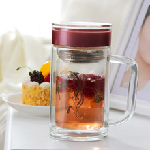华亚保温杯 正品 晶致玻璃办公杯 清爽夏季新品 HBL1