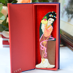  常州梳篦/中国地方特色商品产品/创意礼物　彩绘礼盒木梳子