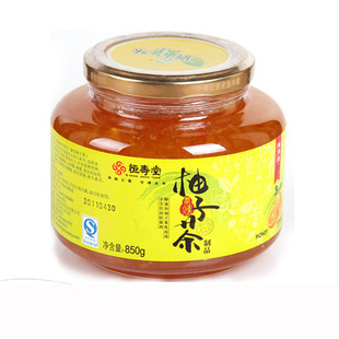  【天猫超市】恒寿堂  蜜炼柚子茶 蜂蜜柚子味果茶 850g/罐