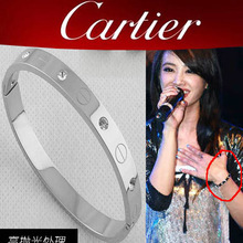 316L de acero de titanio - Cartier Cartier de diamantes pulseras brazalete de Cartier clásico plata para enviar las cajas