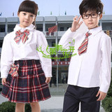 春秋长袖深圳小学生中学生校服学院演出服班服幼儿园套装X02