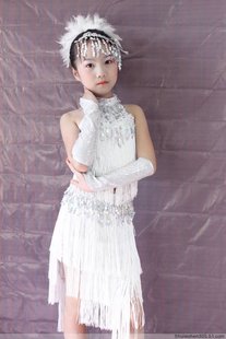 *<em>新款流苏拉丁舞</em>服装*<em>拉丁舞</em>裙*表演服*舞蹈服