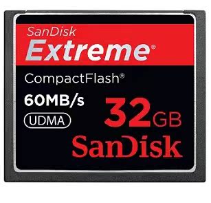 SanDisk 闪迪 Extreme CFX 32G 400X 60M/S UDMA 高速 CF卡