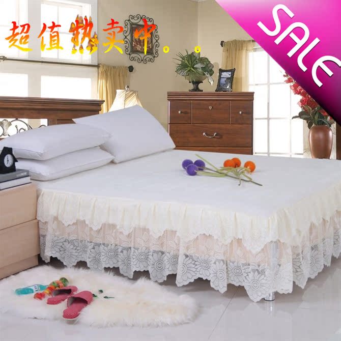 正品包郵 特價秒殺韓國韓版精品全蕾絲床裙帶床笠床罩床蓋床單在類目 牀上用品, 牀裙中 - 來自Buy2taobao.com提供專業的淘寶代購服務