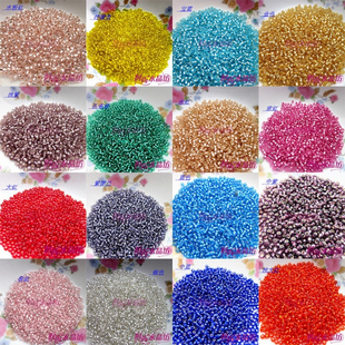  diy手工串珠材料，十字绣辅料，2mm仿进口AAA灌银米珠（20g一包）
