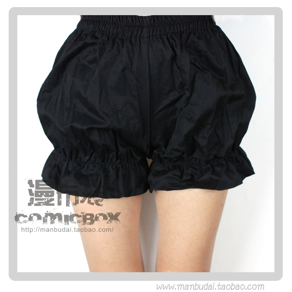 2件包郵黑色白色南瓜褲COSPLAY 女仆防走光荷葉邊打底褲安全褲在類目 模玩/動漫/周邊/cos/桌遊, Cosplay服飾/道具/服務, Cosplay女裝中 - 來自Buy2taobao.com提供專業的淘寶代購服務