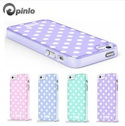 pinlo适用于品乐苹果手机，壳可爱iphone5s保护壳，卡通苹果波点外套