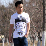 JackJones/杰克琼斯专柜正品 男士耳机图案装饰短袖T恤01121三色
