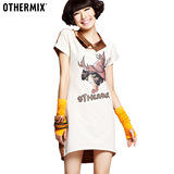 七格格OTHERMIX2012春装新款韩版修身长款短袖连衣裙女款22B2215