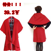 2012 Korean Women lengthened cashmere cape wool coat lapel jacket shawl solid color woolen coat