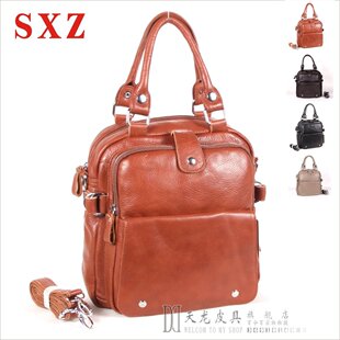  正品真皮三用 双肩包背包 头层牛皮女包真皮女士包韩版休闲手提包