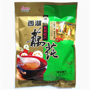  杭州特产 天荷藕莼 桂花莲子西湖藕莼350g 西湖藕粉纯