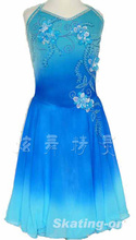 炫舞精灵 设计定制花样滑冰训练表演服装 儿童成人女款裙子 XW203