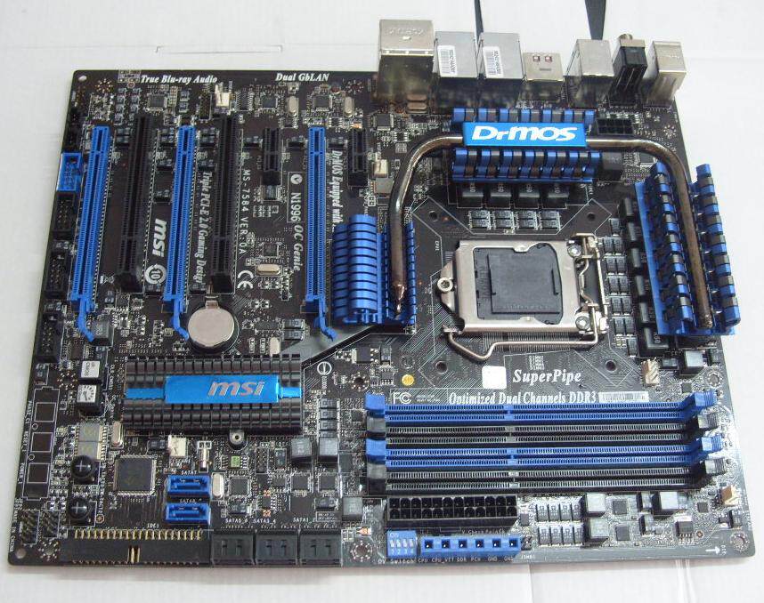 统吃I3-I5-I7 微星 P55主板 P55-GD80 超频是小菜 轻松上ES810