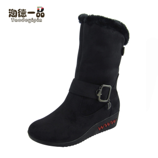  淘德一品 新款老北京布鞋 休闲时尚都市潮流女靴 加厚棉靴0026