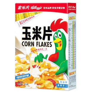  进口麦片 家乐氏玉米片大盒装275g 营养谷物早餐代餐