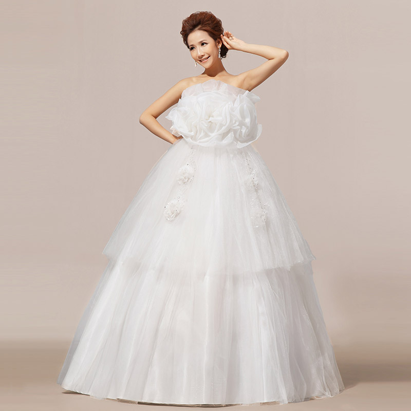 2013新款孕妇婚纱 抹胸婚纱 孕妇显瘦婚纱 韩版宫廷高档婚纱HS236 2013新款孕妇婚纱 抹胸婚纱 孕妇显瘦婚纱 韩版宫廷高档婚纱HS236