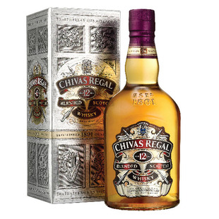 英国进口【Chivas Regal】芝华士12年威士忌750ml 43度 正品带盒
