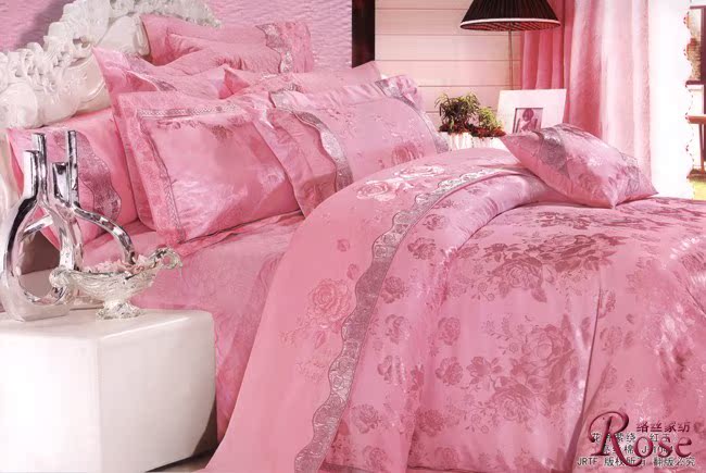婚庆床品水星家纺 婚庆系列四件套玫瑰传情AC