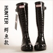 特价包邮！现货供应Hunter Boots 猎人靴/雨鞋雨靴 奢侈品鳄鱼纹