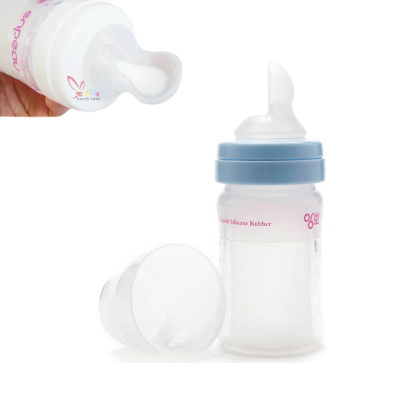 the republic of korea Original Imported British treasure Enpeau- Silicone spoon Feeding bottle 150ml ( L- Complementary feeding with) EP117in the Diapers/Care/Feeding/Push lathe , Feeding bottle/Bottles related , Feeding bottle category - from Buy2taobao.com to provide professional Taobao agent buy service