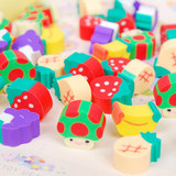 满满爱&hearts;韩国文具 学生奖品 笑脸橡皮 mini水果 橡皮擦 橡皮 71g