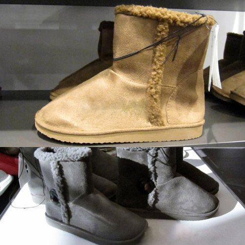 Hot Clearance Specials H amp M Boots Snow Boots Plush Genuine Female Models HM Boots Counter Inspection Shopping