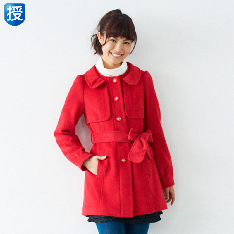 GOELIA正品 2012春装女士新款韩版羊毛毛呢外套 <span class=H>歌莉娅</span>1CR6E35W