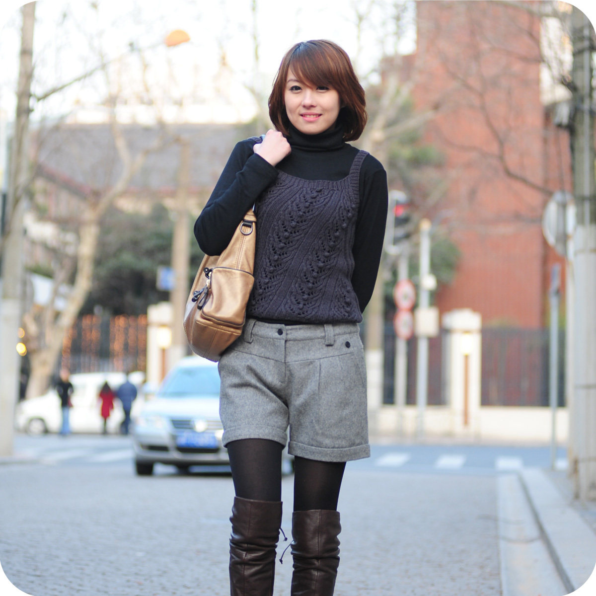 毛呢<em>短裤</em>●细节实拍(正价)●<em>2010</em>有型<em>秋冬</em>毛呢