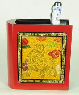  御织坊 南京云锦 云锦笔筒 特色手工艺品 出国外事礼品送老外