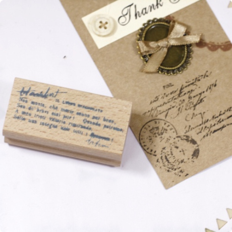 橡皮章 橡皮印章 怀旧复古风rubber stamp 英文