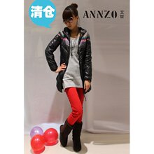 ANNZO★艾哲专柜正品2011冬装新款111468040 中长羽绒