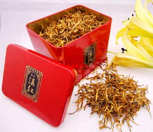  年春茶红茶精品云南滇红茶大金芽金丝红精美盒装特价