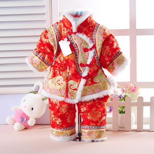 新年女童唐装小公主棉服冬款宝宝古装儿童礼服