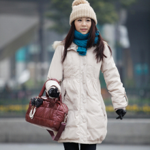 lovesmama孕妇装韩版冬装羽绒服/上衣 保暖外套 90%白鸭绒 96513