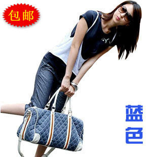 韩版女包 休闲包包帆布包单肩包旅行包<span class=H>运动包</span>旅行袋手提包牛仔包