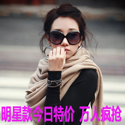 帕森正品复古大框时尚太阳镜女 明星太阳眼镜蛤蟆镜 女士墨镜包邮