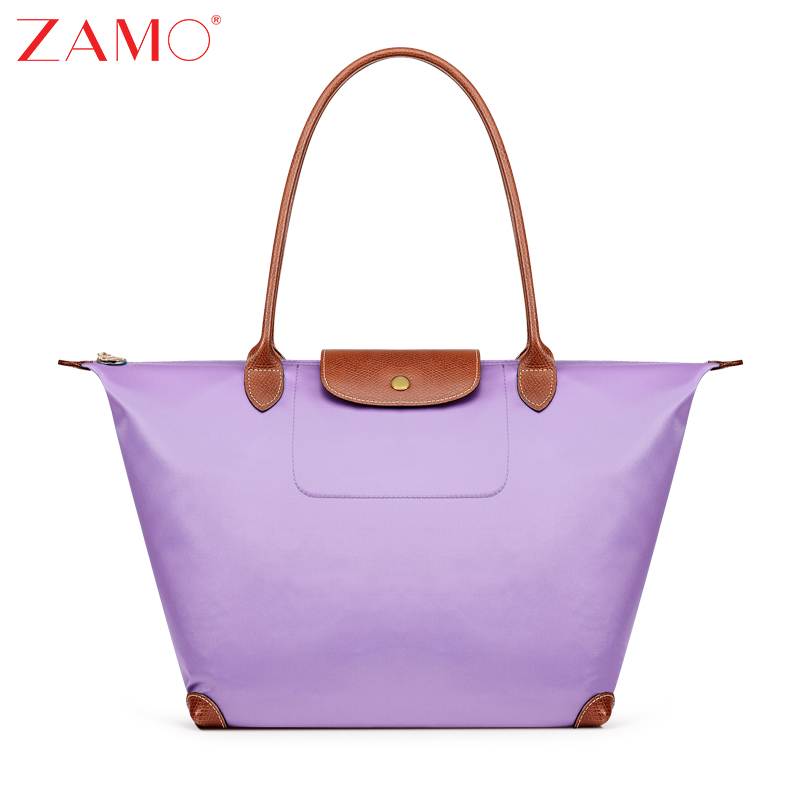 ZAMO2014新款尼龙包可折叠女士手提包欧美风糖果色时尚水饺单肩包