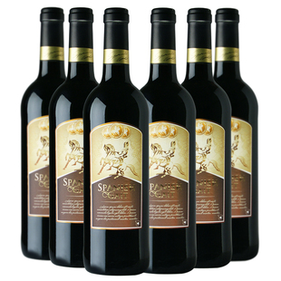  品尚红酒 西班牙原瓶装进口红酒 吉特优选干红葡萄酒 整箱