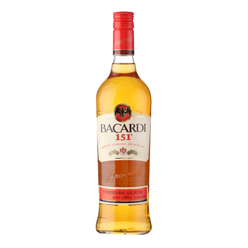 原装进口 洋酒 百加得151 朗姆酒 正品特价 高度烈酒 原装进口 洋酒 百加得151 朗姆酒 正品特价 高度烈酒