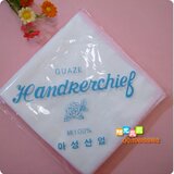 254出口韩国 全棉双层纱布手帕喂奶巾吸汗巾（15元10条）35*35cm