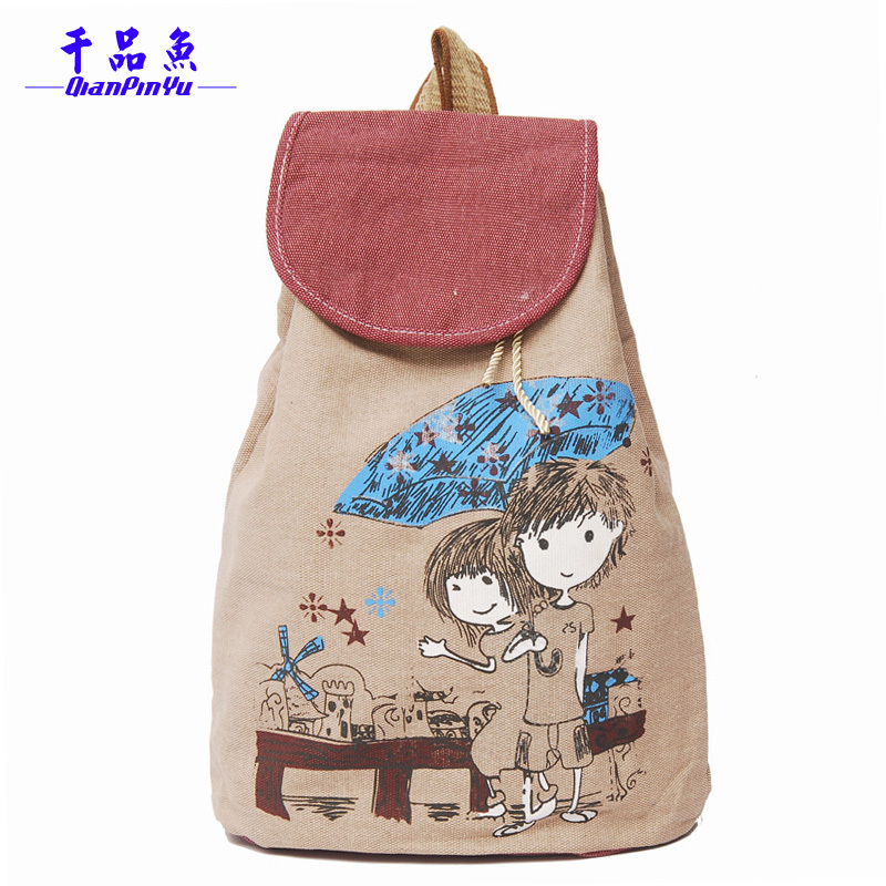 卡通可爱双肩背包...