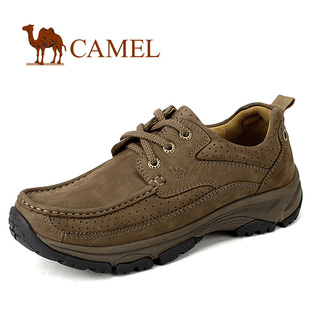  camel 骆驼休闲鞋 磨砂牛皮正品男鞋 日常 休闲低帮鞋 清仓