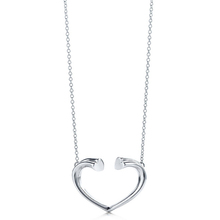 Bank of New artículos de moda de comercio [Tiffany] Especial A-corazón collar de plata de medio - Super A Calidad