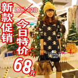 2011冬款贝蕾地 女童中领 <em>圆领毛衣</em> 全棉线衣 