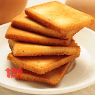  【十喜坊】零食饼干 比面包干好吃N倍 白鹤铁板鸡蛋煎饼 250g
