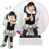 Kr b2w2正品 2010韩版秋冬热卖套装 女童装纯棉套装 公主童装