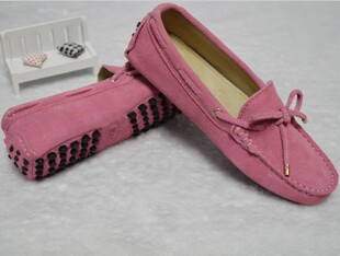 包邮新款糖果色情侣款<em>豆豆鞋女真皮</em>磨砂韩版潮